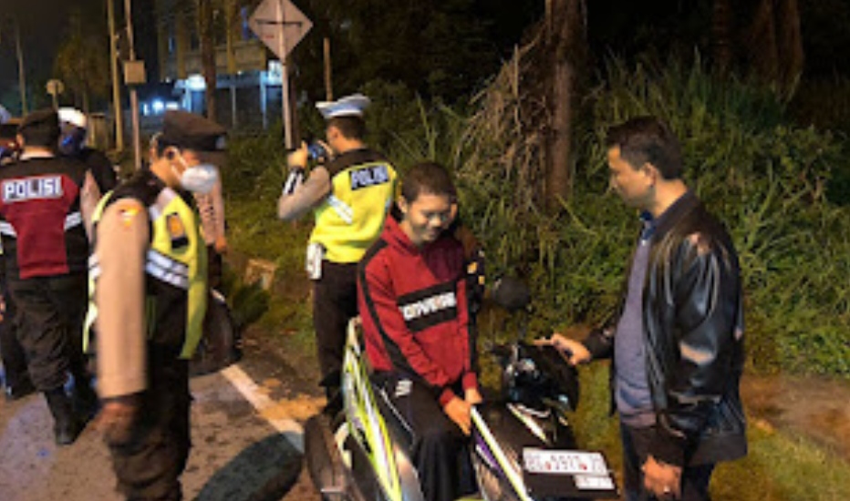 Malam Minggu Polres Prabumulih Gelar KRYD Tunggu Air Mancur