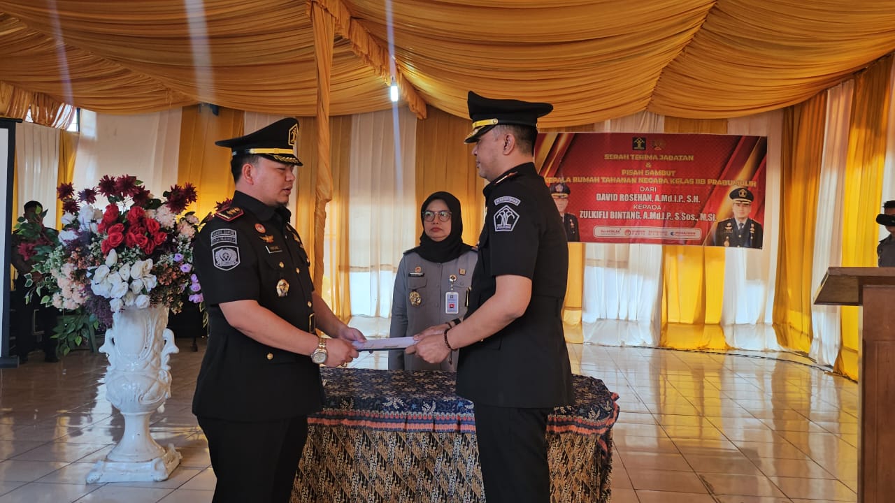 Zulkifli Bintang Lanjutkan Tugas David Rosehan, Karutan Kelas IIB Prabumulih