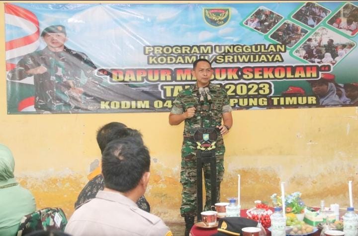 Program Dapur Masuk Sekolah Kodim 0429/Lamtim Sasar SDN 1 Donomulyo