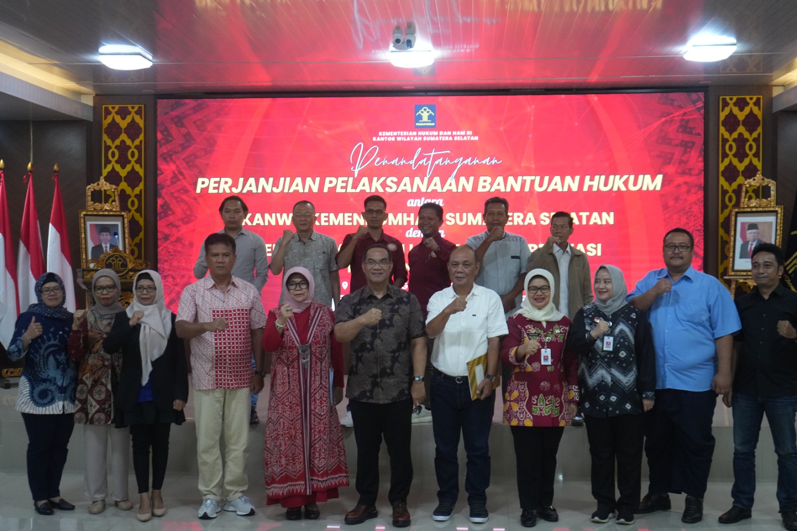 13 OBH Tandatangani Perjanjian Pelaksanaan Bantuan Hukum, Ilham Djaya: Laksanakan Bantuan Hukum Secara Cuma-cuma kepada Masyarakat