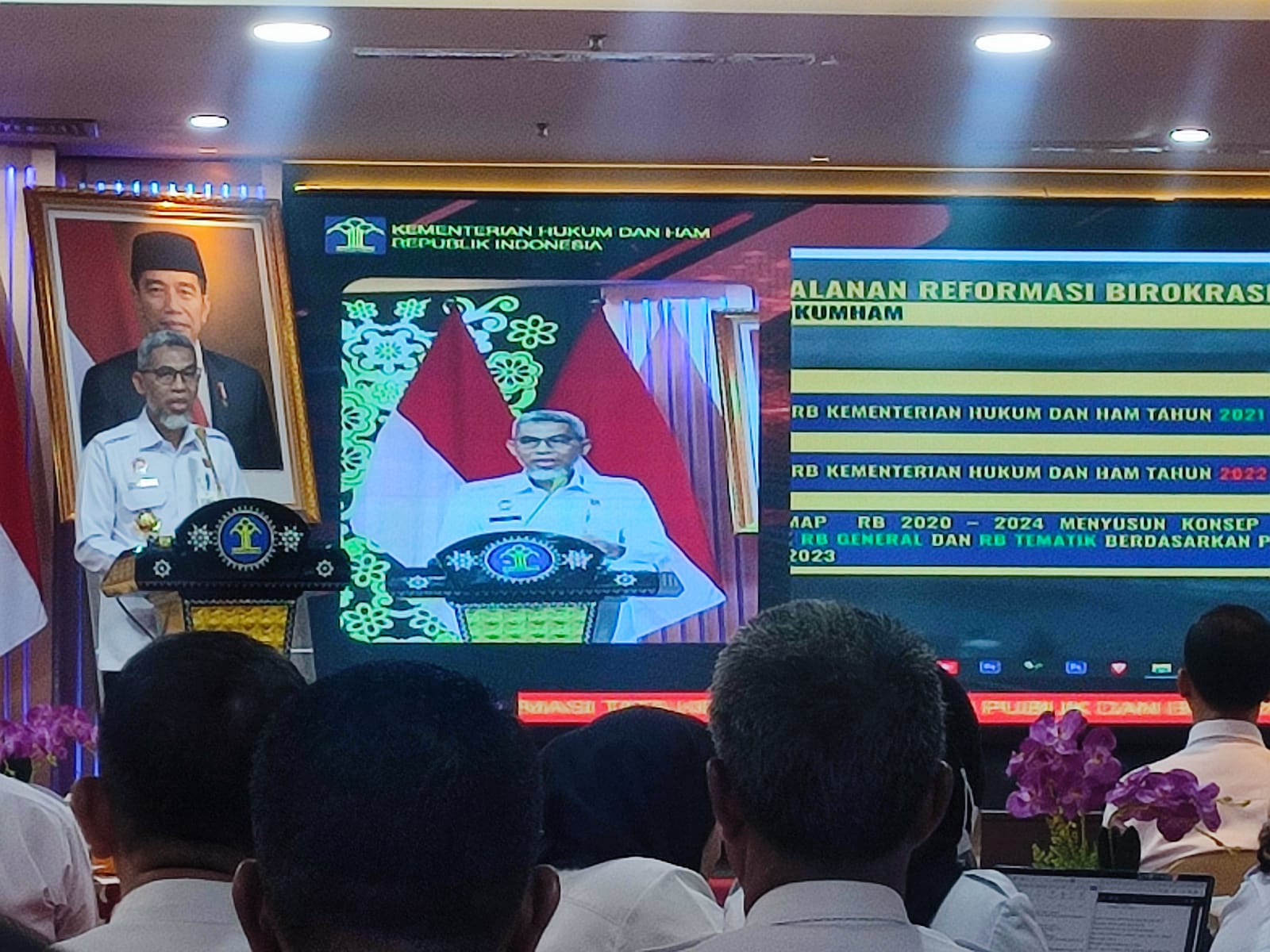 Kanwil Kemenkumham Sumsel Ikuti Workshop Reformasi Birokrasi di Inspektorat Jenderal Kemenkumham RI