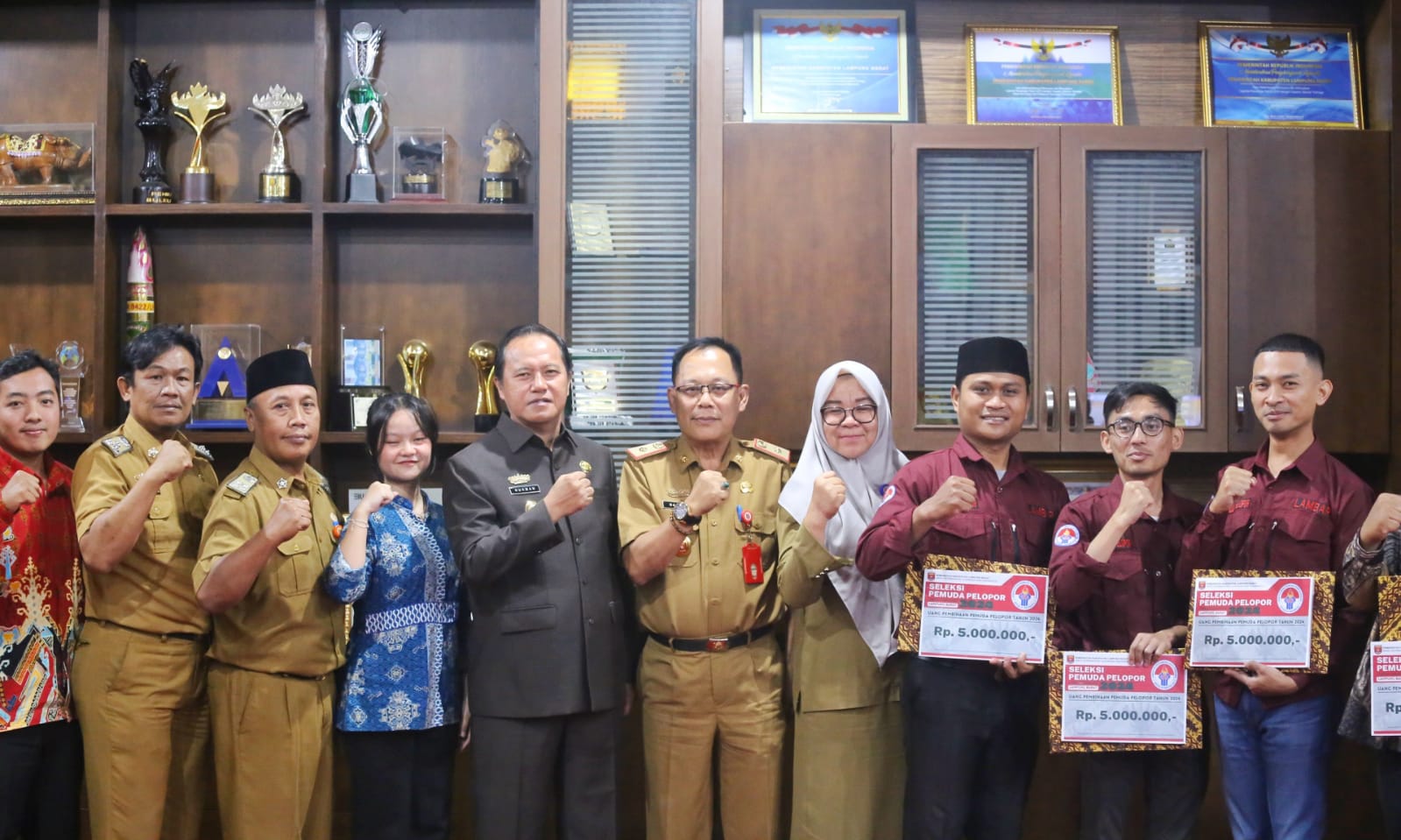 Lolos Seleksi, 5 Pemuda Asal Bumi Beguai Jejama Sai Betik Wakili Lambar Ikuti Seleksi Pemuda Pelopor Tingkat Provinsi 