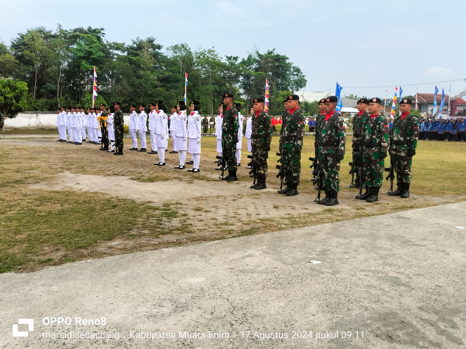 Camat Gelumbang Heri jadi Inspektur Upacara Peringatan HUT RI ke-79 