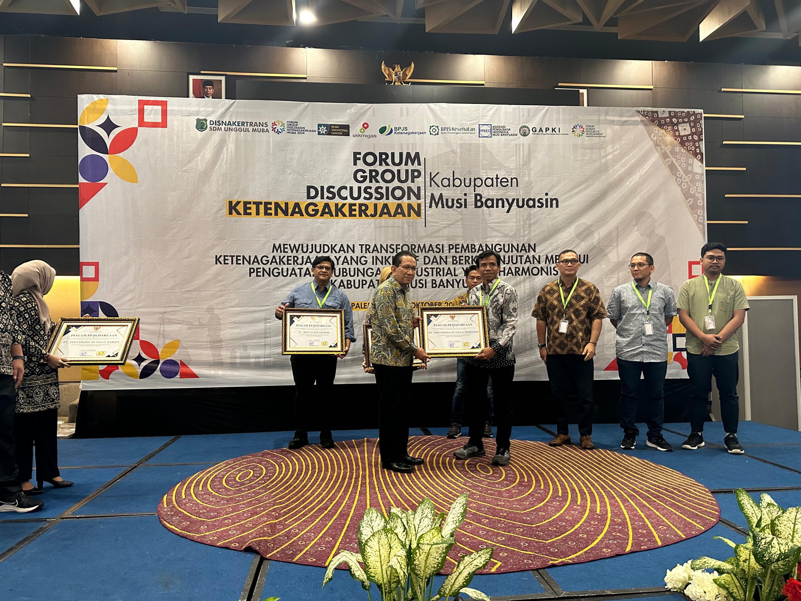 PHR Regional Sumatera Zona 4 Terima Penghargaan dari Pemkab Musi Banyuasin atas Komitmen Ketenagakerjaan