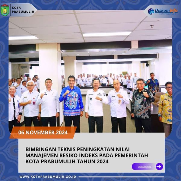 Pj Wako Prabumulih Hadiri Bimbingan Teknis Konsinyering Pelaporan Peningkatan Maturitas SPIP