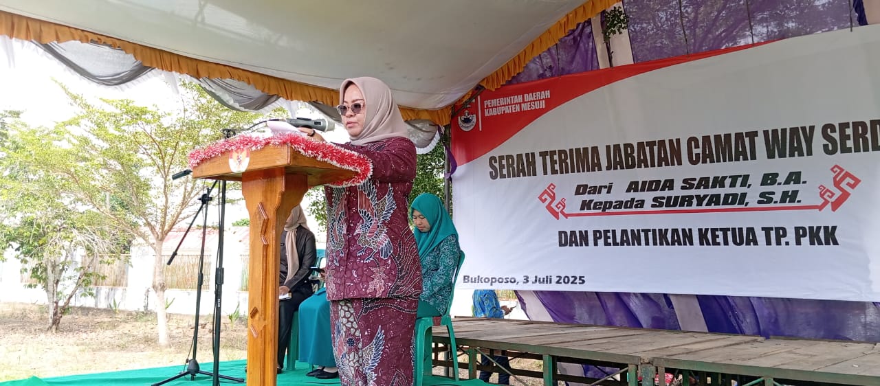 Bupati Elfianah Lantik Camat Way Serdang: Tekankan Integritas dan Etos Kerja 