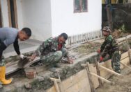 Cegah Banjir, Satgas TMMD 127 Kodim 1417/Kendari Bangun Drainase di Kelurahan Anggoeya