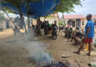 Pererat Kebersamaan, Satgas TMMD 127 dan Warga Anggoeya Makan Siang Lintas Sektoral