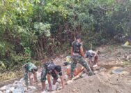 Satgas TMMD 127 Kodim 1417/Kendari Mulai Bangun Bak Air di Anggoeya