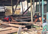 Akselerasi Pembangunan, Satgas TMMD 127 Kendari Bongkar Gelagar RTLH untuk Peremajaan Hunian