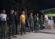 Personel Satgas TMMD 127 Kodim 1417/Kendari Gelar Apel Malam Usai Rampungkan Target Harian