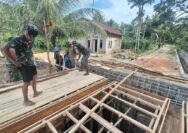 Satgas TMMD 127 Kodim 1417/Kendari Garap Konstruksi Jembatan Sambuli
