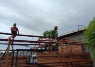Wujudkan Hunian Layak, Satgas TMMD 1417/Kendari Kebut Pembangunan Rumah di Petoaha