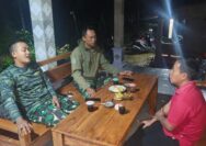 Hangatkan Malam, Satgas TMMD 127 Kodim 0728/Wonogiri Anjangsana ke Rumah Warga  ‎
