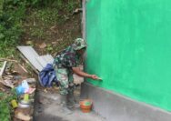 Finishing Penuh Ketelitian, Satgas TMMD Percantik Dinding Pipanisasi Somagede
