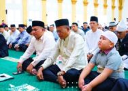 Wali Kota Prabumulih Sholat Idul Fitri di Masjid Islamic Center, Ajak Warga Pererat Silahtuhrahmi