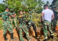 TMMD Ke-128 Fokus Sanitasi, Penggalian MCK Terus Dikebut di Sumba Barat Daya