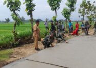 Perangkat Desa Terjun Lokasi Kegiatan TMMD