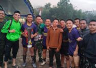 Kompak dan Sportif, Tim Gabungan Satgas TMMD Kodim 0402/OKI dan Desa Pematang Sukatani Raih Juara Antar Desa