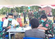 Bakti Sosial Pengobatan Gratis dan Makan Bersama Warnai Penutupan TMMD Keakwa