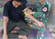 Jemput Bola, Satgas TMMD Kodim 0402/OKI Berikan Layanan Kesehatan Gratis dari Rumah ke Rumah