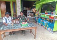 Komsos Humanis Satgas TMMD 128 “Ngopi Santai, Pererat Kedekatan dengan Warga