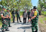 Tim WASEV TMMD Tinjau Pembangunan Di Desa Puro