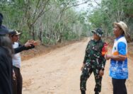 Dansatgas TMMD Ke-128 Kodim 0402/OKI Tinjau Progres Pekerjaan di Desa Pematang Sukatani