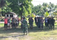 Apel Pagi Satgas TMMD ke-128 Kodim 1708/BN Perkuat Kesiapan dan Kekompakan Personel