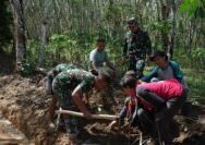 Selain Bangun Jalan, Satgas TMMD Kodim 0402/OKI Juga Lestarikan Lingkungan