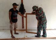Satgas TMMD Kodim 1708/BN Genjot Pembangunan Rumah Warga, Kini Masuk Tahap Pemasangan Jendela