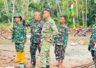Dansatgas TMMD ke-128 Kodim 0402/OKI Tinjau Langsung Progres Sasaran Fisik di Desa Pematang Sukatani