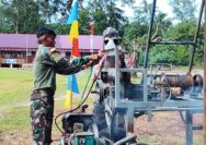 Satgas TMMD Hadirkan Solusi Air Bersih Lewat Pengeboran Sumur di RT Kampung Keakwa