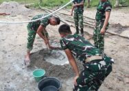 Semangat Gotong Royong Warnai Pembangunan MCK TMMD