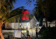 Jelang Seminggu Penutupan TMMD, Kodim 0402/OKI Rampungkan Tahap Finishing Dudukan Tandon Air