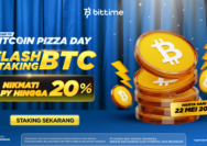 Bittime Hadirkan Flash Staking dengan APY Hingga 20%, Rayakan Bitcoin Pizza Day