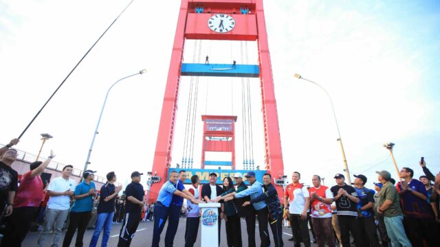 Herman Deru Resmikan CFD Jembatan Ampera, Ajak Masyarakat Bangun Budaya Hidup Sehat dan Peduli Lingkungan