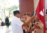 H Arlan Wali Kota Prabumulih Lepas Kontingen Pramuka Prabumulih Ke Jamda IX Sumsel 2026, Titip Pesan Jaga Nama Baik Daerah