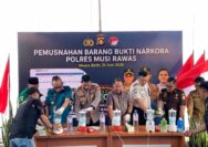Transparansi Penegakan Hukum, Polres Musi Rawas Hancurkan Barang Bukti Narkotika Senilai Miliaran Rupiah