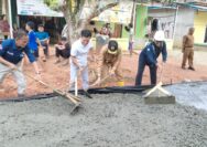 Instruksi Bupati HM Toha Tohet, Jalan Antar Dusun di Supat Timur Dicor Gotong Royong