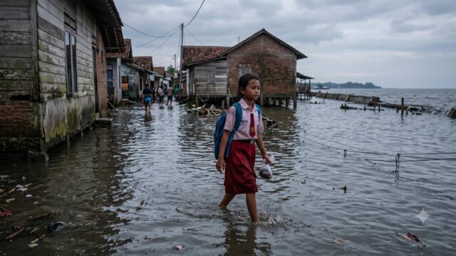 Anak-Anak Pesisir Membayar Harga Termahal dari Krisis Iklim