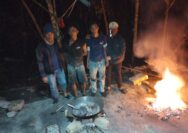 Satlap Tri Cakti dan Satgas Gabungan Tertibkan Peleburan Timah Ilegal di Mendo Barat, Sita 225,6 Kg Barang Bukti