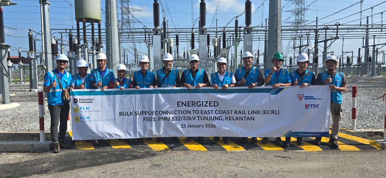Proyek East Coast Rail Link (ECRL) di Malaysia. Dok. PLN NPC